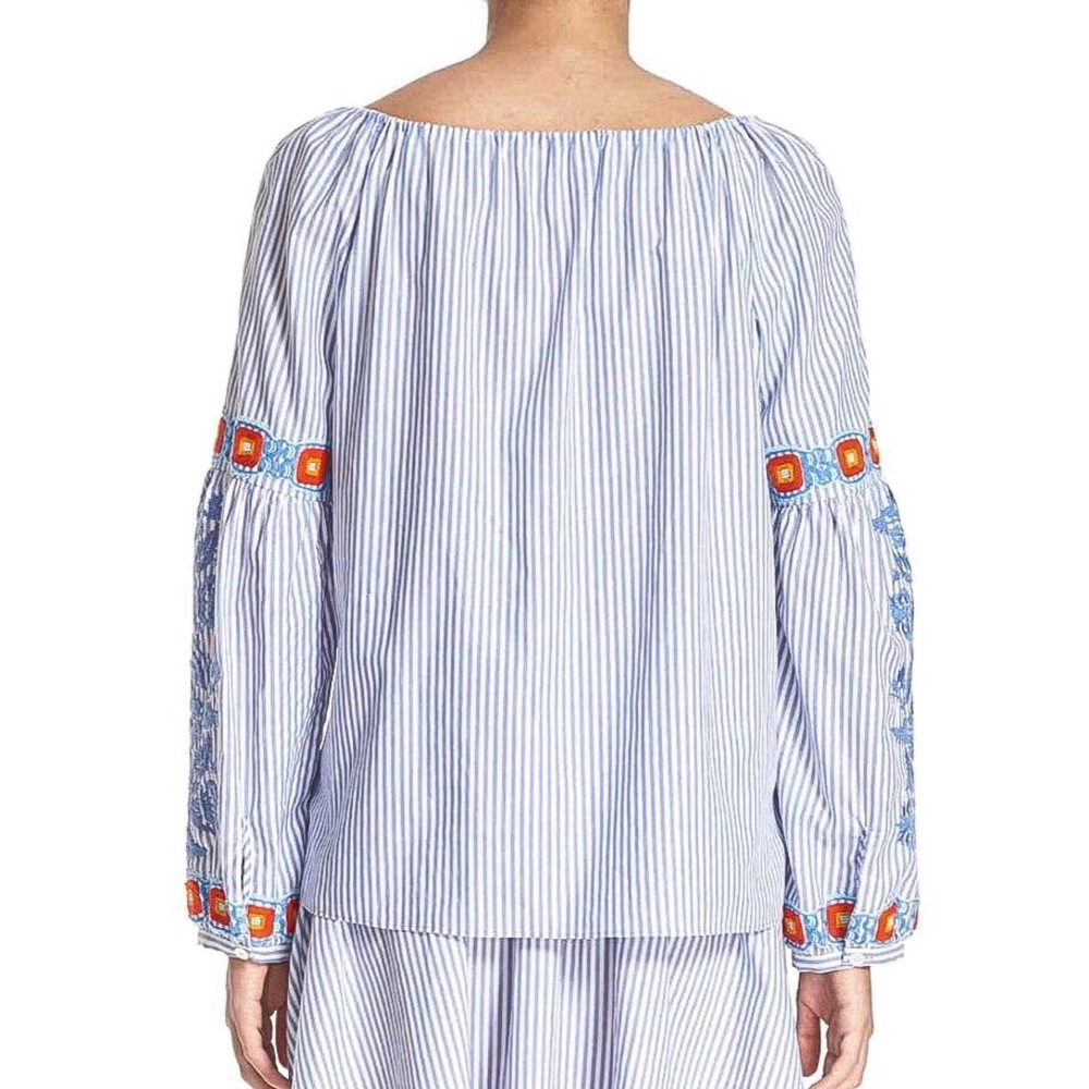 🚫SOLD🚫 🎉HP🎉 Tory Burch Madison Embroidered Top - Picture 3 of 8